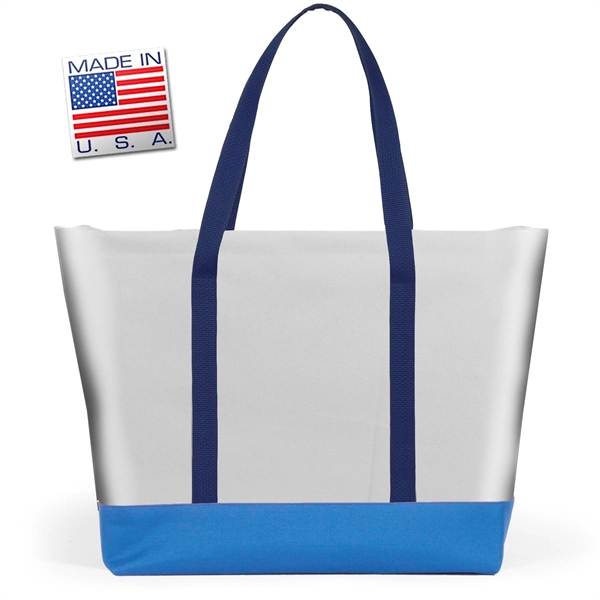 Extra large full color tote bag with polyweb handles and double... from ASI 66230 Landes Inc