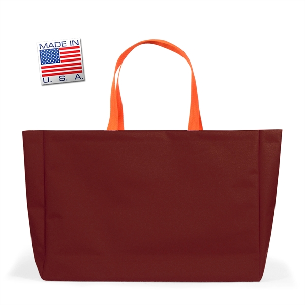 Polycord tote bag with polyweb handles and vinyl backing for multiple... from ASI 66230 Landes Inc