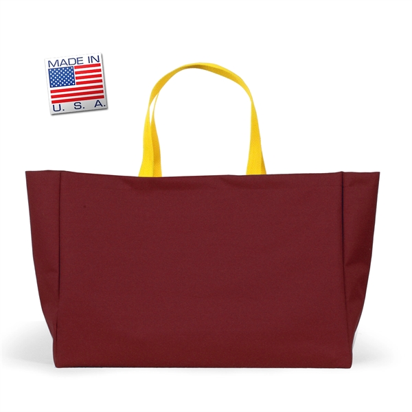 Polycord tote bag with polyweb handles and vinyl backing for multiple... from ASI 66230 Landes Inc