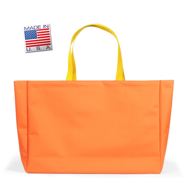 Polycord tote bag with polyweb handles and vinyl backing for multiple... from ASI 66230 Landes Inc