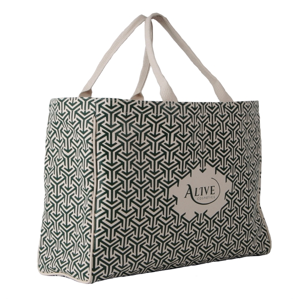 City Tote in heavy canvas with tri-divided pockets and covered hard... from ASI 66230 Landes Inc