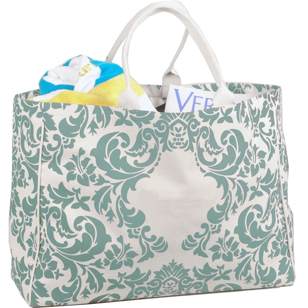 City Tote in heavy canvas with tri-divided pockets and covered hard... from ASI 66230 Landes Inc
