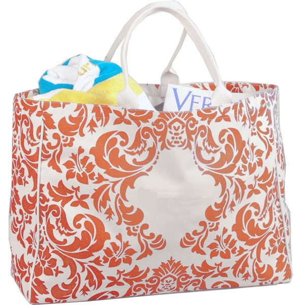 City Tote in heavy canvas with tri-divided pockets and covered hard... from ASI 66230 Landes Inc