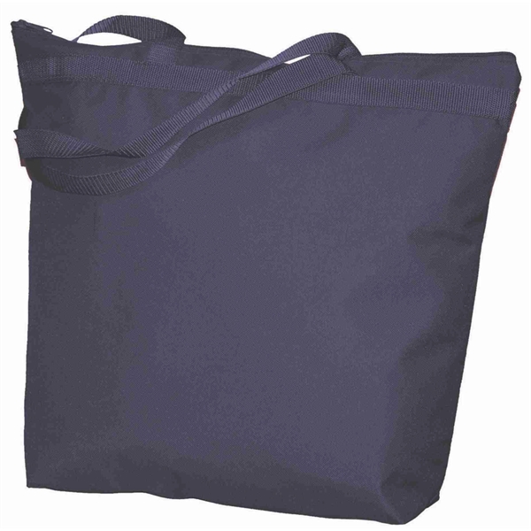 Zipper tote having large capacity and imprint area with long poly... from ASI 66230 Landes Inc