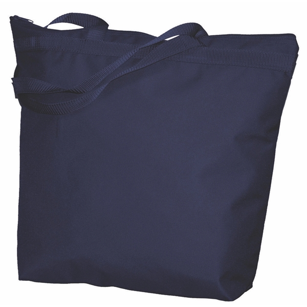 Zipper tote having large capacity and imprint area with long poly... from ASI 66230 Landes Inc