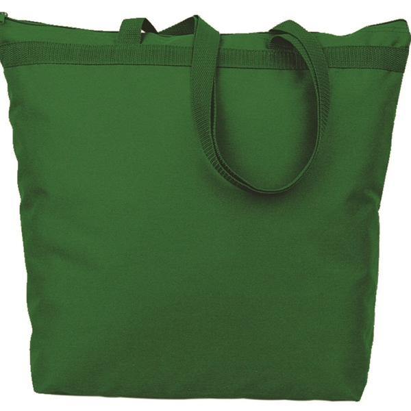 Zipper tote having large capacity and imprint area with long poly... from ASI 66230 Landes Inc