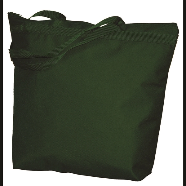 Zipper tote having large capacity and imprint area with long poly... from ASI 66230 Landes Inc