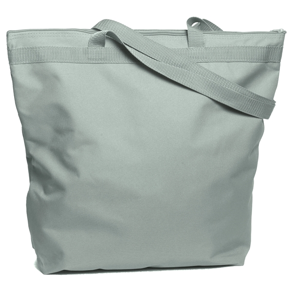 Zipper tote having large capacity and imprint area with long poly... from ASI 66230 Landes Inc