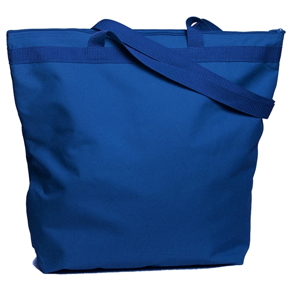 Zipper tote having large capacity and imprint area with long poly... from ASI 66230 Landes Inc