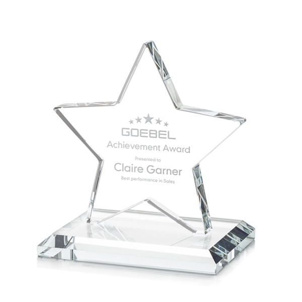 Sudbury Star Award features a beautifully beveled Starfire Star mounted on... from ASI 84592 St Regis Group / St Regis