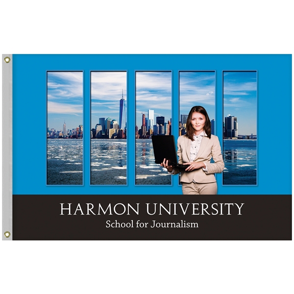 4' x 6' Promotional Polyester Single Reverse Flag... from ASI 80228 Quinn