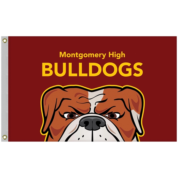 2.5' x 4' Promotional Polyester Single Reverse Flag... from ASI 80228 Quinn