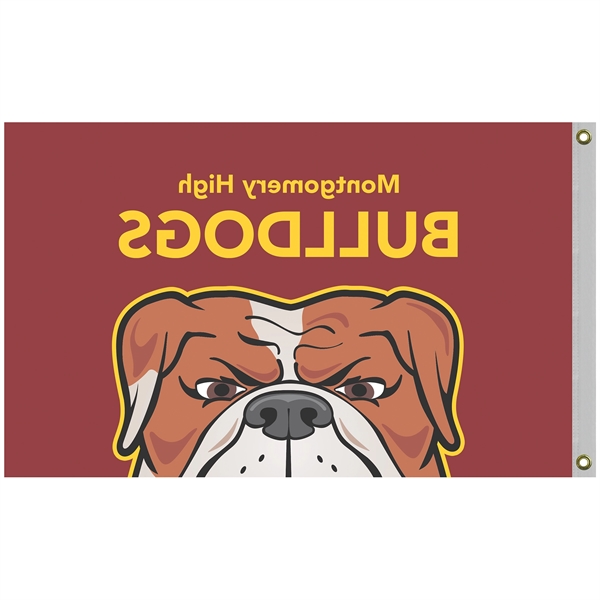 2.5' x 4' Promotional Polyester Single Reverse Flag... from ASI 80228 Quinn