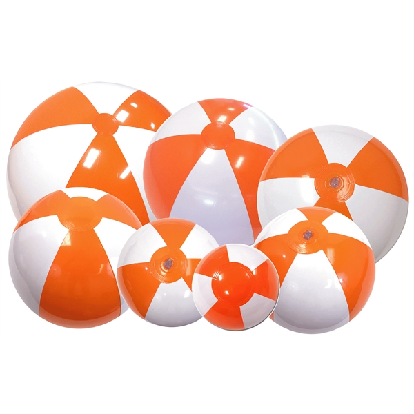 Inflatable alternating color and white colored panel beach balls... from ASI 31977 Adline Industries Inc