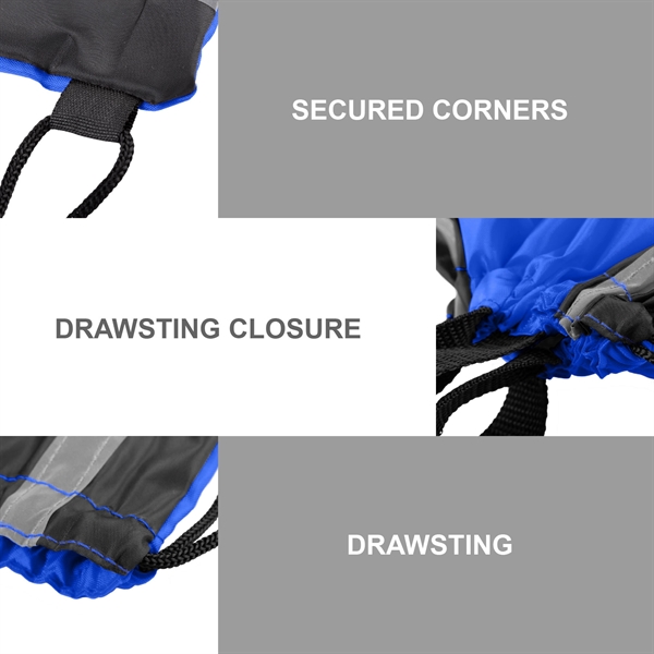 Drawstring Backpack with Sport Stripes and Handle... from ASI 39820 Opusline (Benmex)