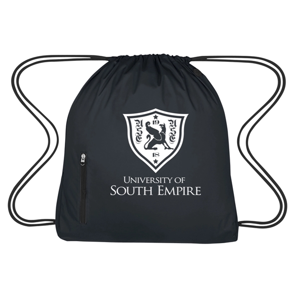 High density pongee nylon material drawstring pack.... from ASI 61125 Hit Promotional Products / Hit®