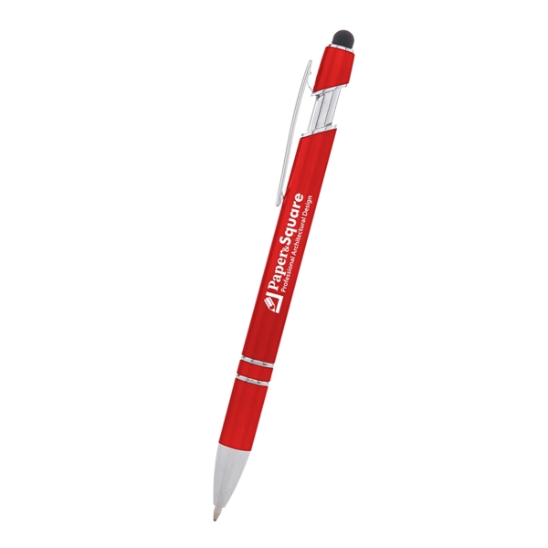 Plunger-action ballpoint pen with a stylus on top... from ASI 61125 Hit Promotional Products / Hit®