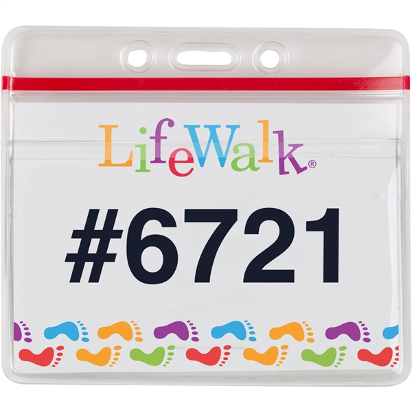 Vinyl pouch with 2 holes, 1 slit and top load with... from ASI 54100 Fields Manufacturing Inc / Fields