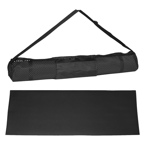 Yoga mat and carrying case, offers excellent traction.... from ASI 61125 Hit Promotional Products / Hit®
