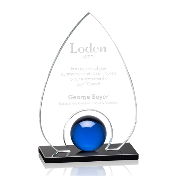 A gleaming crystal orb is mounted to our black optical crystal... from ASI 84592 St Regis Group / St Regis