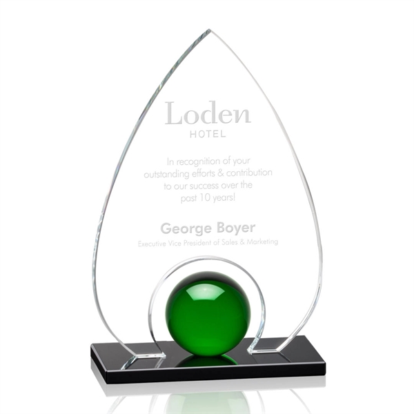 A gleaming crystal orb is mounted to our black optical crystal... from ASI 84592 St Regis Group / St Regis