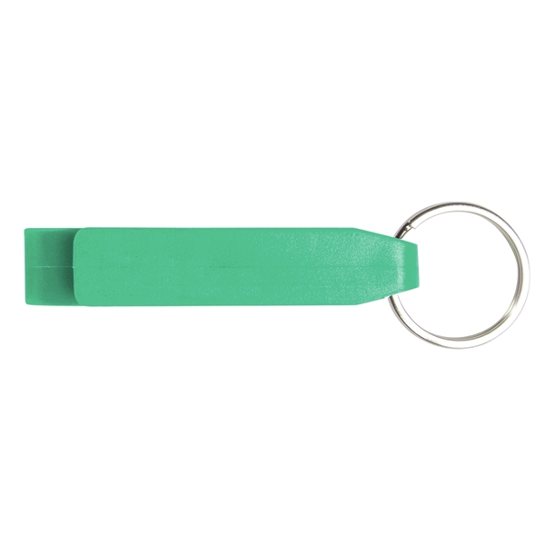 Bottle opener keychain (1/2" x 2 1/2" x 11/16") with stainless... from ASI 52840 Evans Manufacturing