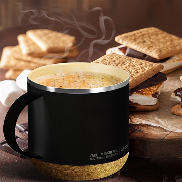 Insulated stainless steel mug with ceramic coated interior and spill proof... from ASI 31518 ADNART