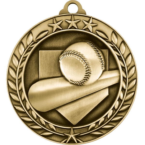 Stock Small Academic & Sports Laurel Medal.... from ASI 61966 HPG / BCG Creations HPG Gold