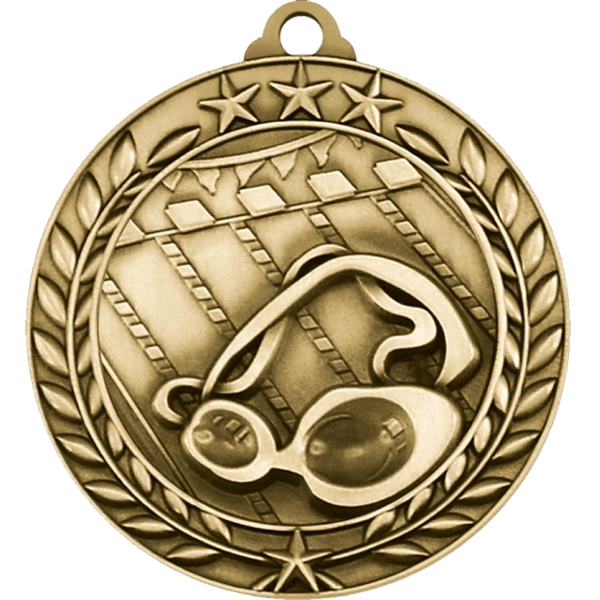 Stock Small Academic & Sports Laurel Medal.... from ASI 61966 HPG / BCG Creations HPG Gold