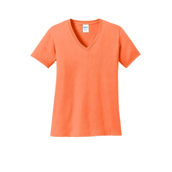 Port & Company Ladies Core Cotton V-Neck Tee.... from ASI 84863 SanMar