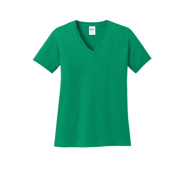 Port & Company Ladies Core Cotton V-Neck Tee.... from ASI 84863 SanMar