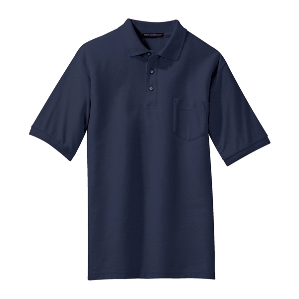 Port Authority Silk Touch Polo with Pocket.... from ASI 84863 SanMar