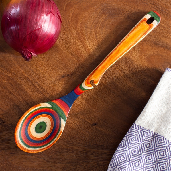 The Marrakesh Notched Spoon is the perfect addition to your utensil... from ASI 91565 Totally Bamboo