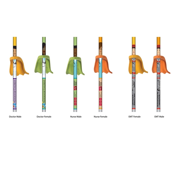 Pencil Hero Healthcare with Cape Eraser... from ASI 90859 Tempo Industries Inc