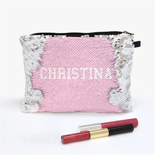 Our Sequin Zippered Pouch is perfect for storing and carrying your... from ASI 73010 Natico Originals Inc