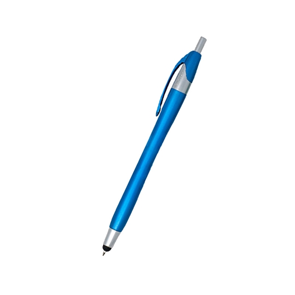 5.75" x 0.33" plastic ballpoint dart pen with device stylus point,... from ASI 37218 Athena Promo (tm)