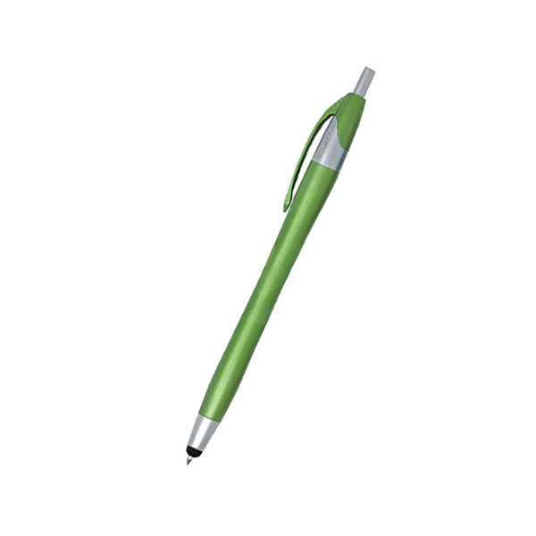 5.75" x 0.33" plastic ballpoint dart pen with device stylus point,... from ASI 37218 Athena Promo (tm)