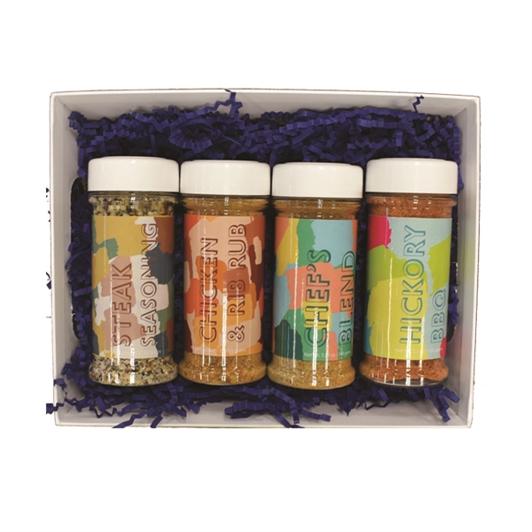Grade AA four-pack of spices with hickory rub, chicken and rib... from ASI 74601 Calico