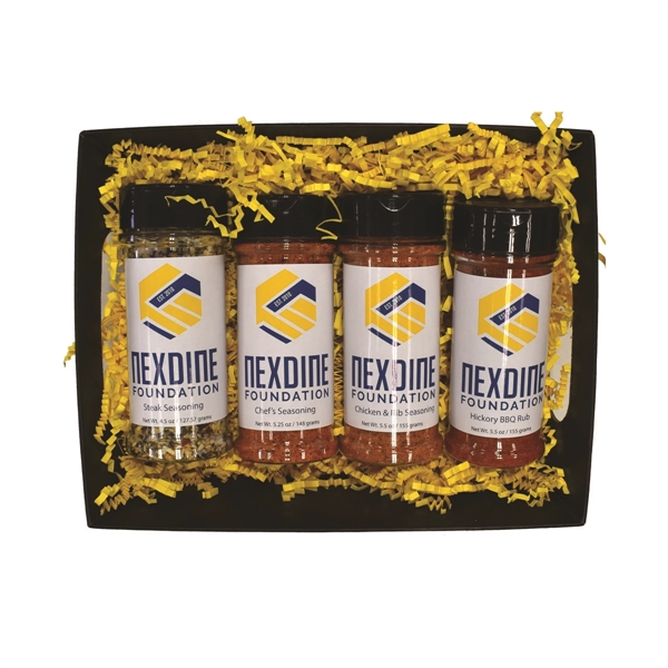 Grade AA four-pack of spices with hickory rub, chicken and rib... from ASI 74601 Calico