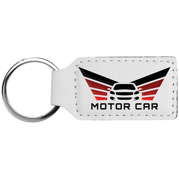 1.25" x 2.75" custom printed rectangle fabric keychain.... from ASI 92531 Unique Custom Products / UCP