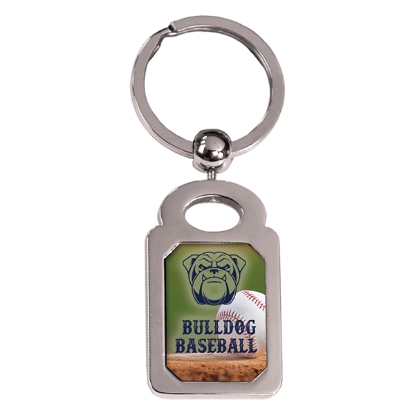 1" x 1.375" custom printed rectangular metal keychain.... from ASI 92531 Unique Custom Products / UCP