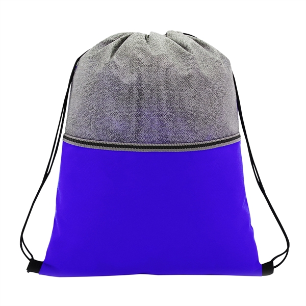 Color Basics heathered non-woven drawstring bag for storing all of the... from ASI 61125 Hit Promotional Products / Hit®
