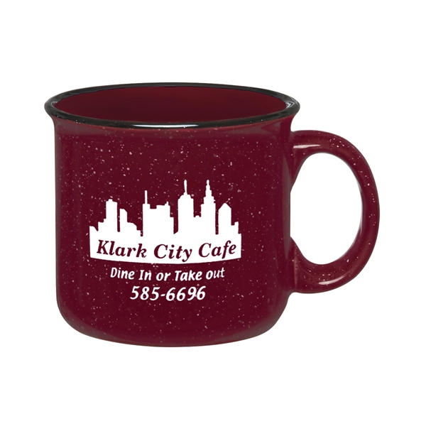 15 oz. ceramic campfire mug with retro granite design.... from ASI 61125 Hit Promotional Products / Hit®