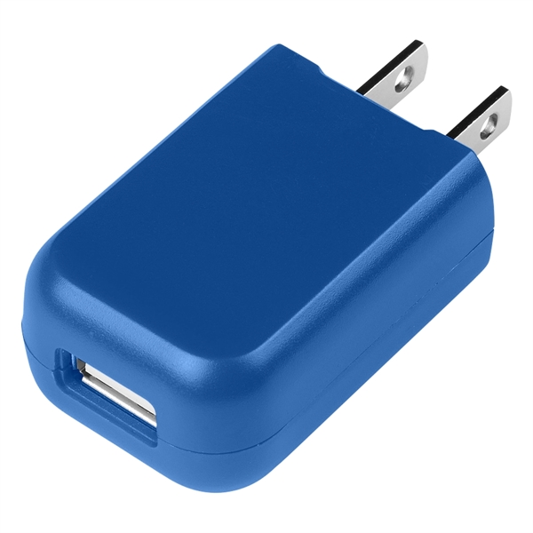 Rectangular UL Listed USB A/C Adapter charges fast and efficiently at... from ASI 61125 Hit Promotional Products / Hit®