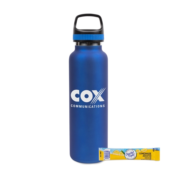 20 Oz Stainless Steel Insulated Bottle w/Lemonade Mix Packet... from ASI 44900 NC Custom (CI/Lanco) / Chocolate Inn Lanco
