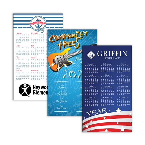 7"H x 4"W non-toxic, flexible calendar magnet with 30 Mil thickness... from ASI 54040 Fey Promo / Magna-Tel by Fey