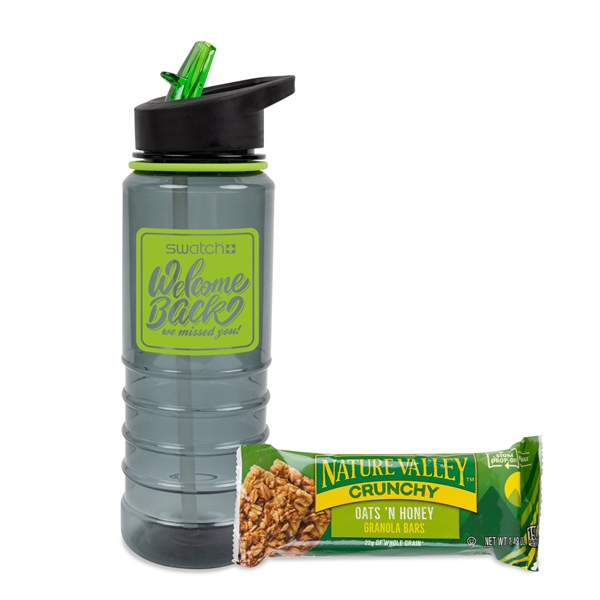 25 Oz Bottle With Nature Valley Granola Bar... from ASI 44900 NC Custom (CI/Lanco) / Chocolate Inn Lanco