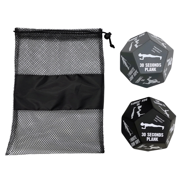 Fitness Fun dice game where you roll to get which exercise... from ASI 61125 Hit Promotional Products / Hit®
