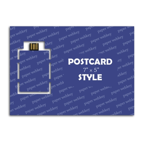 7 inch Postcard 7" x 5" Paper Webkey, 300GSM.... from ASI 37218 Athena Promo (tm)