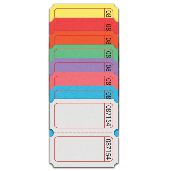 Double Raffle Ticket with CUSTOM LOGO ON FRONT... from ASI 57713 Glow Promotions / Glow Promotions